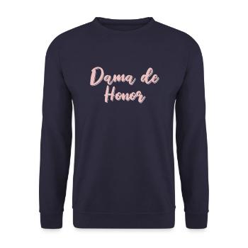 Bachelorette Party Jga Dama De Honor - Unisex Pullover - Navy - Vorne - Alina (178cm) & Michal (187cm)