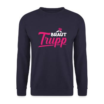 Bachelorette Party Jga - Unisex Pullover - Navy - Vorne - Alina (178cm) & Michal (187cm)