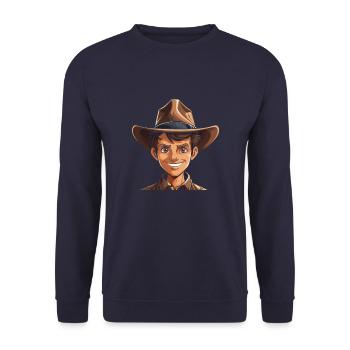 Scout - Unisex Sweatshirt - navy - Front - Alina (178cm) & Michal (187cm)