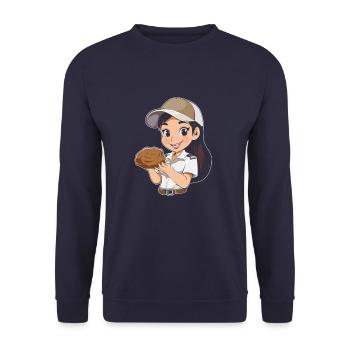 Boy Scout Cookie - Unisex Sweatshirt - navy - Front - Alina (178cm) & Michal (187cm)