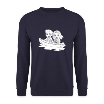 Éclaireur - Sweat-shirt Unisexe - marine - Devant - Alina (178cm) & Michal (187cm)