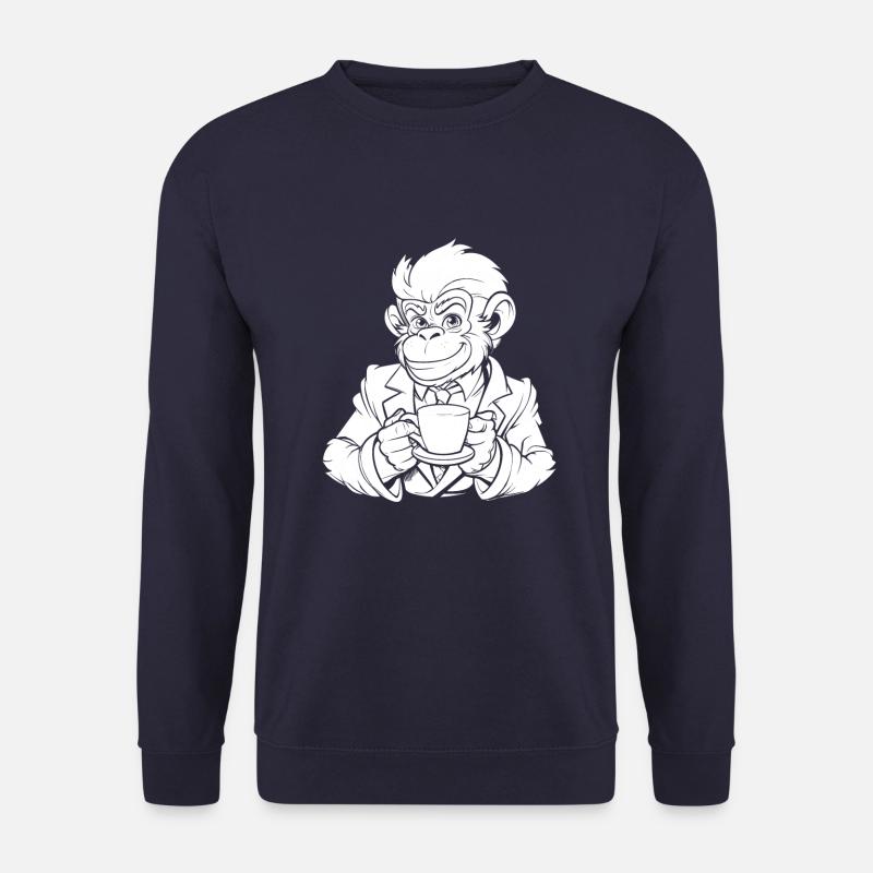 Monkey Coffee - Unisex Sweatshirt - navy