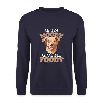 Golden Retriever Funny - Unisex Sweatshirt - navy - Front - Alina (178cm) & Michal (187cm)