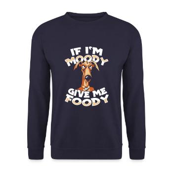 Greyhound Greyhound Funny - Unisex Sweatshirt - navy - Front - Alina (178cm) & Michal (187cm)