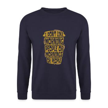 Black Humor Funny - Unisex Sweatshirt - navy - Front - Alina (178cm) & Michal (187cm)