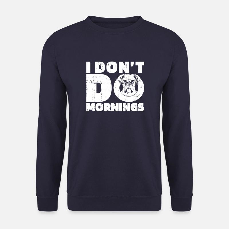 Boxer Hund Deutscher Boxer Lustig - Unisex Pullover - Navy