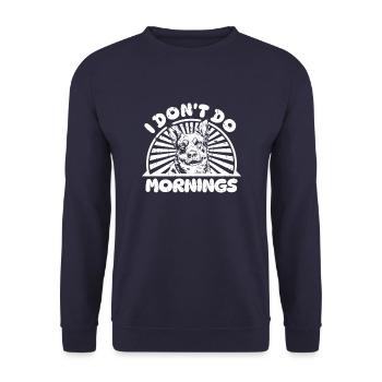 Australischer Rinderhund Lustig - Unisex Pullover - Navy - Vorne - Alina (178cm) & Michal (187cm)