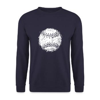 Base-ball - Sweat-shirt Unisexe - marine - Devant - Alina (178cm) & Michal (187cm)