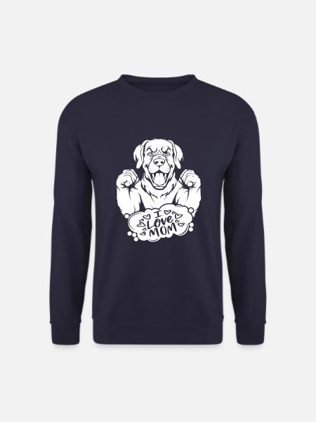 Bouvier bernois J’aime maman - Sweat-shirt Unisexe - marine