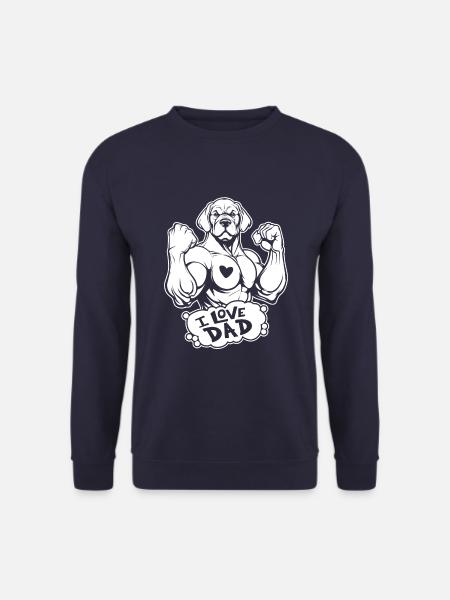 Labrador I Love Dad - Unisex Sweatshirt - navy