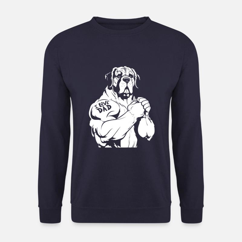 St. Bernard I Love Dad - Unisex Sweatshirt - navy