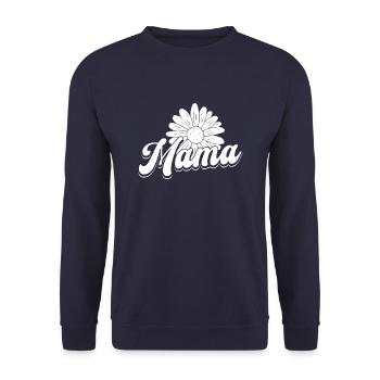 Gänseblume Mama Mutter Daisy Mom - Sweat-shirt Unisexe - marine - Devant - Alina (178cm) & Michal (187cm)