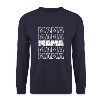 Gänseblume Mama Daisy Mom - Sweat-shirt Unisexe - marine - Devant - Alina (178cm) & Michal (187cm)