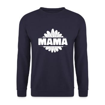 Gänseblume Mama Mutter Daisy Mom - Sweat-shirt Unisexe - marine - Devant - Alina (178cm) & Michal (187cm)