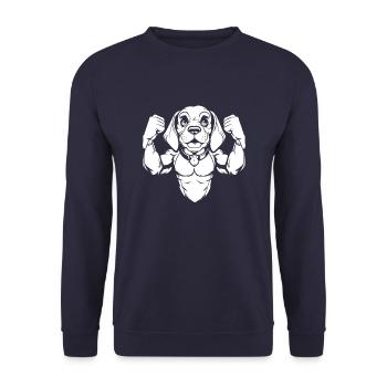 Beagle - Unisex Sweatshirt - navy - Front - Alina (178cm) & Michal (187cm)