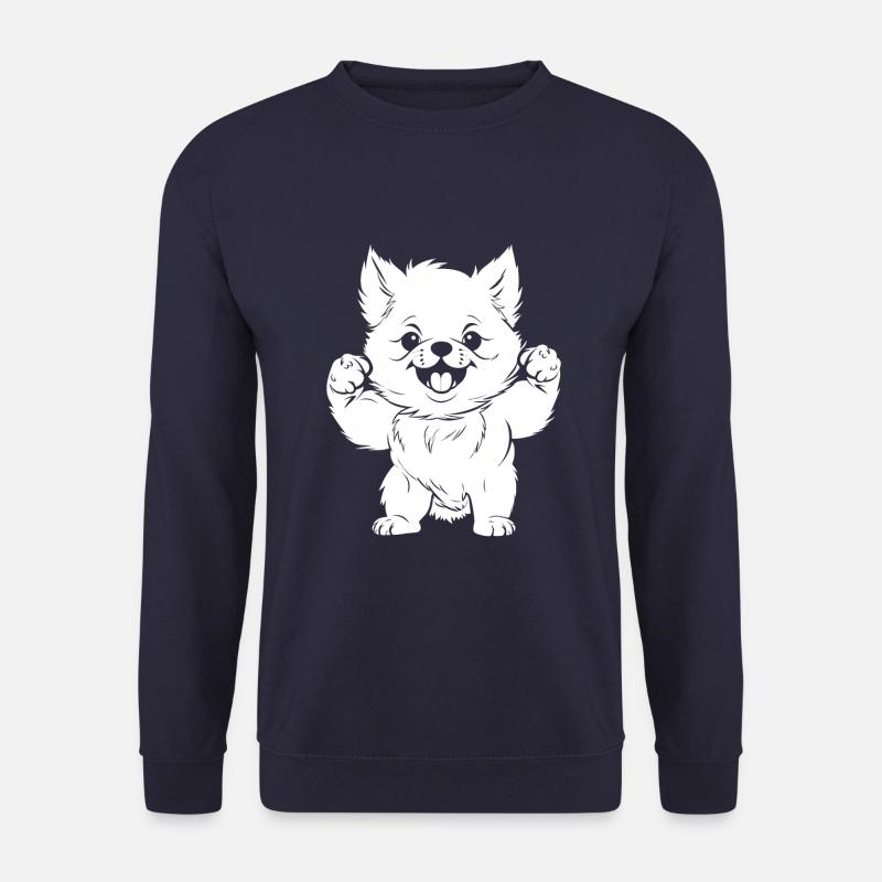 Pomeranian - Unisex Pullover - Navy