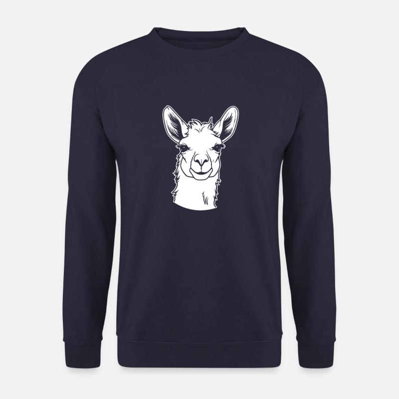 Lama Llama - Unisex Pullover - Navy