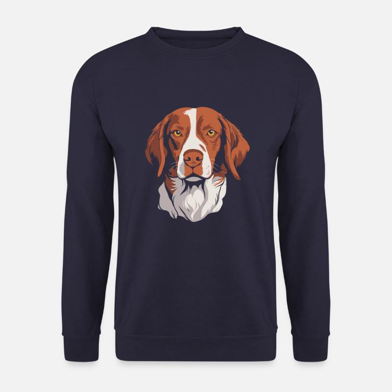 Brittany Spaniel - Unisex Pullover - Navy