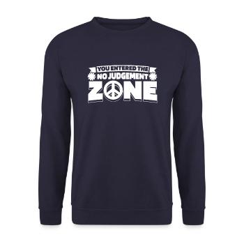 Mom Mom - Unisex Sweatshirt - navy - Front - Alina (178cm) & Michal (187cm)