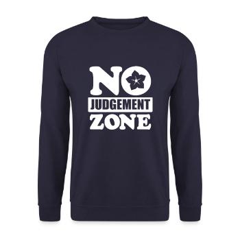 Mom Mom - Unisex Sweatshirt - navy - Front - Alina (178cm) & Michal (187cm)