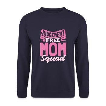Maman Soutien Maman - Sweat-shirt Unisexe - marine - Devant - Alina (178cm) & Michal (187cm)