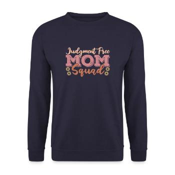 Maman Soutien Maman - Sweat-shirt Unisexe - marine - Devant - Alina (178cm) & Michal (187cm)