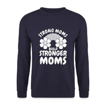 Maman Soutien à la maman - Sweat-shirt Unisexe - marine - Devant - Alina (178cm) & Michal (187cm)