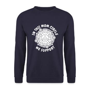 Maman Soutien à la maman - Sweat-shirt Unisexe - marine - Devant - Alina (178cm) & Michal (187cm)