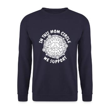 Maman Soutien à la maman - Sweat-shirt Unisexe - marine - Devant - Alina (178cm) & Michal (187cm)