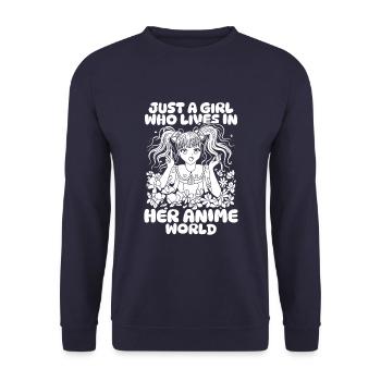 Anime Manga Anime Fille - Sweat-shirt Unisexe - marine - Devant - Alina (178cm) & Michal (187cm)