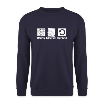 Anime Manga Anime Fille - Sweat-shirt Unisexe - marine - Devant - Alina (178cm) & Michal (187cm)