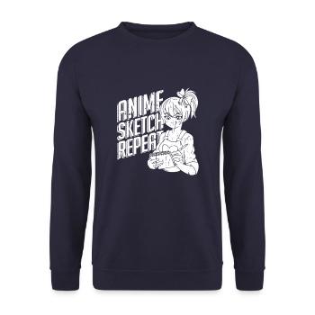 Anime Manga Anime Fille - Sweat-shirt Unisexe - marine - Devant - Alina (178cm) & Michal (187cm)