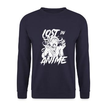 Anime Manga Anime Fille - Sweat-shirt Unisexe - marine - Devant - Alina (178cm) & Michal (187cm)
