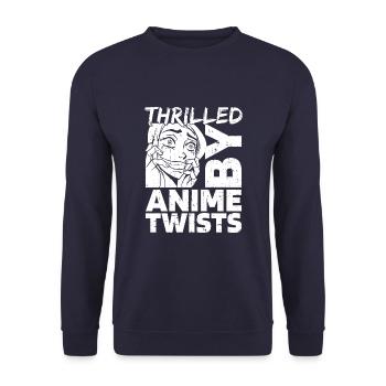 Anime Manga Anime Fille - Sweat-shirt Unisexe - marine - Devant - Alina (178cm) & Michal (187cm)