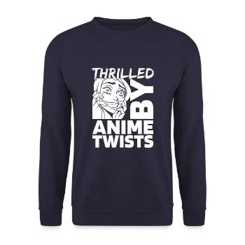 Anime Manga Anime Fille - Sweat-shirt Unisexe - marine - Devant - Alina (178cm) & Michal (187cm)