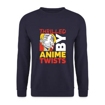 Anime Manga Anime Fille - Sweat-shirt Unisexe - marine - Devant - Alina (178cm) & Michal (187cm)
