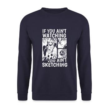 Anime Manga Anime Fille - Sweat-shirt Unisexe - marine - Devant - Alina (178cm) & Michal (187cm)
