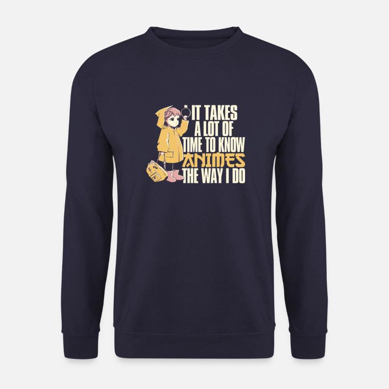 Anime Manga Anime Girl - Unisex Pullover - Navy