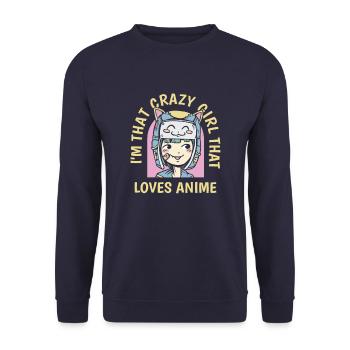 Anime Manga Anime Fille - Sweat-shirt Unisexe - marine - Devant - Alina (178cm) & Michal (187cm)