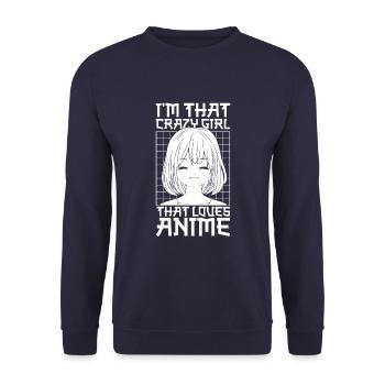 Anime Manga Anime Fille - Sweat-shirt Unisexe - marine - Devant - Alina (178cm) & Michal (187cm)
