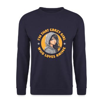 Anime Manga Anime Fille - Sweat-shirt Unisexe - marine - Devant - Alina (178cm) & Michal (187cm)