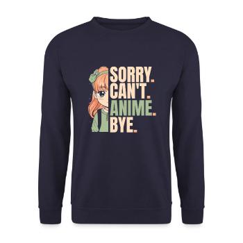 Anime Manga Anime Fille - Sweat-shirt Unisexe - marine - Devant - Alina (178cm) & Michal (187cm)
