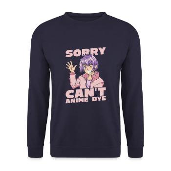 Anime Manga Anime Fille - Sweat-shirt Unisexe - marine - Devant - Alina (178cm) & Michal (187cm)