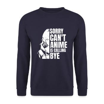 Anime Manga Anime Fille - Sweat-shirt Unisexe - marine - Devant - Alina (178cm) & Michal (187cm)
