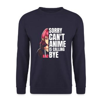 Anime Manga Anime Fille - Sweat-shirt Unisexe - marine - Devant - Alina (178cm) & Michal (187cm)