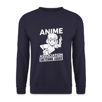 Anime Manga Anime Fille - Sweat-shirt Unisexe - marine - Devant - Alina (178cm) & Michal (187cm)