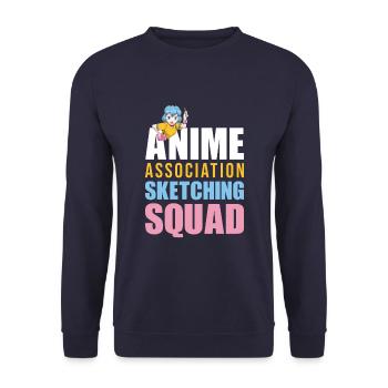 Anime Manga Anime Fille - Sweat-shirt Unisexe - marine - Devant - Alina (178cm) & Michal (187cm)