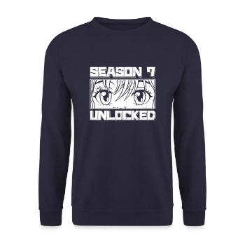 Anime Manga Anime Birthday Girl - Unisex Sweatshirt - navy - Front - Alina (178cm) & Michal (187cm)