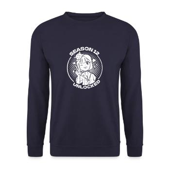 Anime Manga Anime Birthday Girl - Unisex Sweatshirt - navy - Front - Alina (178cm) & Michal (187cm)