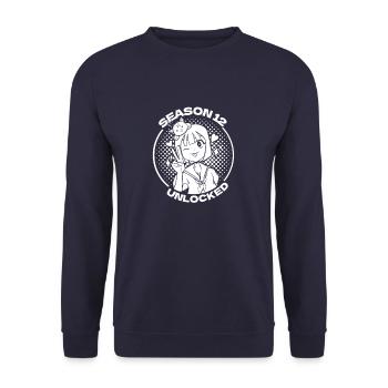 Anime Manga Anime Birthday Girl - Unisex Sweatshirt - navy - Front - Alina (178cm) & Michal (187cm)